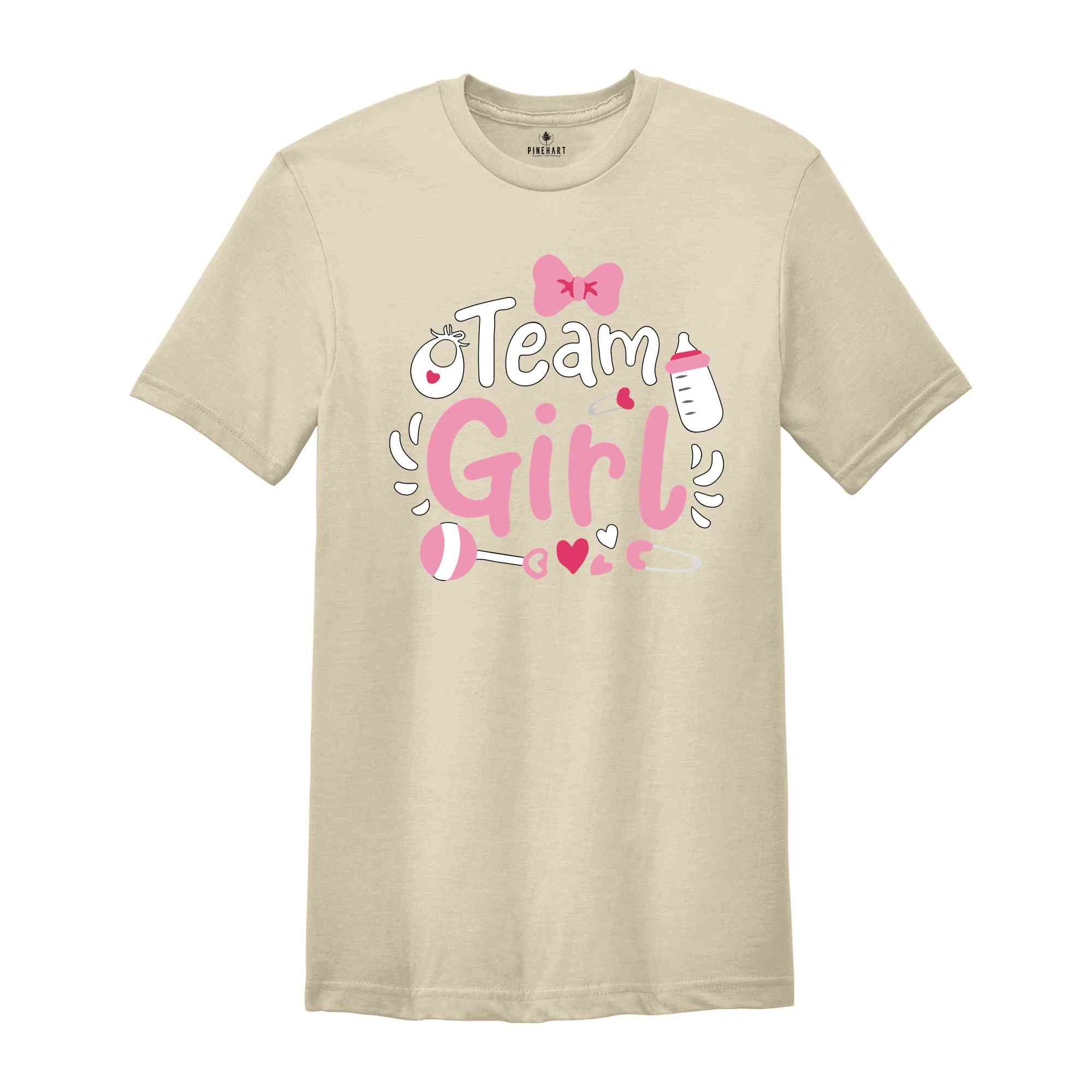 Team Girl Shirt, Team Boy Shirt, Gender Reveal Shirt, Pregnancy Announcement Shirt, Baby Shower Tshirt, Team Girl And Boy Tees