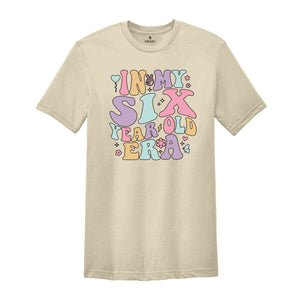 In My Six Year Old Era Shirt, Six Birthday Shirt, Kids Birthday Party Shirt, Birthday Celebrant Shirt, Birthday Kids Shirt, Kids Shirt