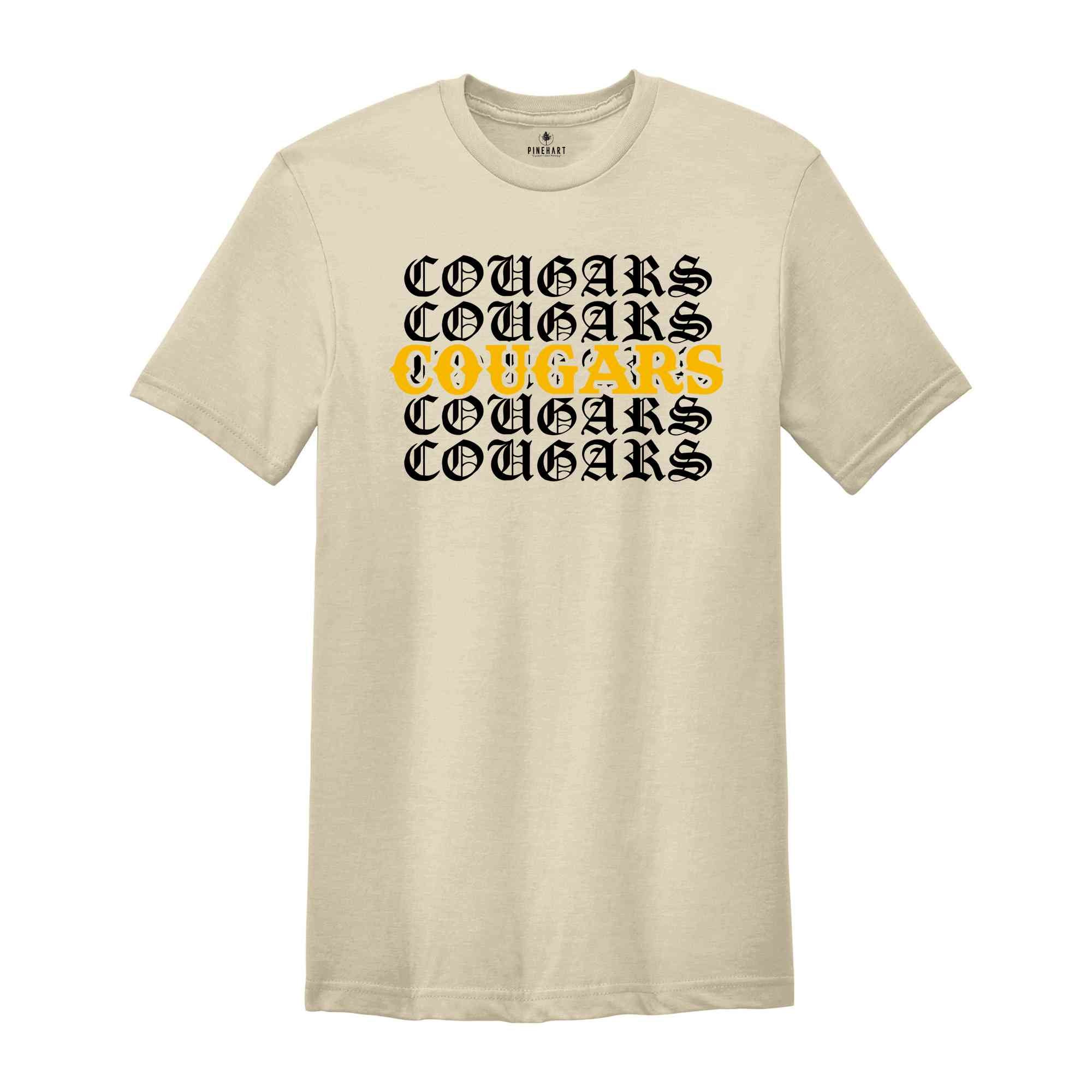 Team Mascot Cougars Team Shirt, Cougars Team Spirit Gift, Cougars Fan Shirt, Cougars School Shirt, Mascot Empire Shirt