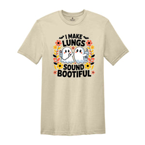 I Make Lungs Sound Boo-tiful Shirt, Spooky Respiratory Shirt, Halloween Crew Shirt, Halloween Nurse, Halloween Rt Shirt, Spooky Rt Crew