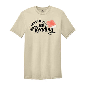 All The Cool Kids Are Reading Shirt, Book Lover Kid Shirt, Reading Habit T-Shirt, Reading Gift For Kids