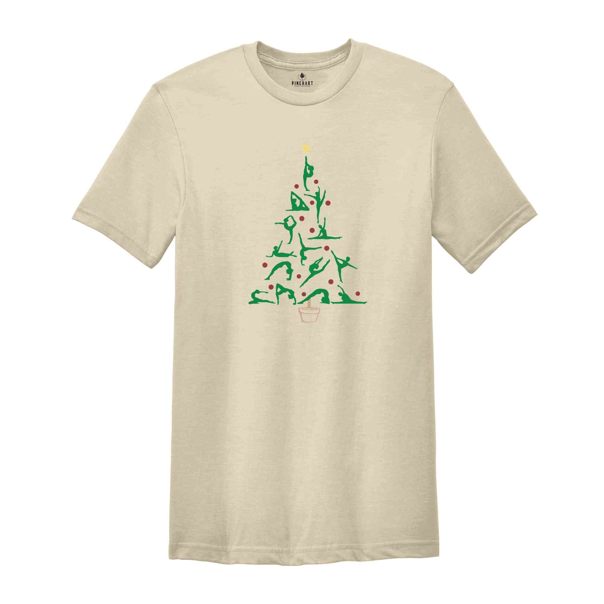 Christmas Yoga Tree Shirt, Christmas Shirt, Christmas Gift, Christmas Costume, Yoga Tree, Xmas Gift, Yoga Shirt