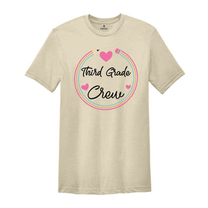 Third Grade Crew Shirt, 3rd Grade Crew Shirt, Teacher Appreciation Shirt, First Day Of School Shirt, Back To School Shirt, Teacher Gift