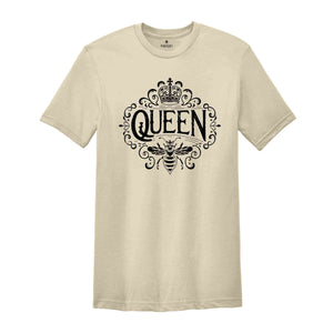 Queen Shirt, Bee Shirts, Shirts For Women, Birthday Gifts, Girl Bee Tshirt, Bee Lady T-Shirt, Queen Lady Tee, Beekeeper Shirt