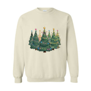 Christmas Trees Sweatshirt, Christmas Shirts For Women, Christmas Sweat, Cute Christmas Sweatshirt ,Shirts For Christmas