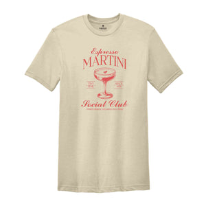 Espresso Martini Social Club Shirt, Summer Shirt, Beach Vacation Shirt, Beach Mode Shirt, Summer Vibes Tee, Martini Lover Shirt, Summer Vibe