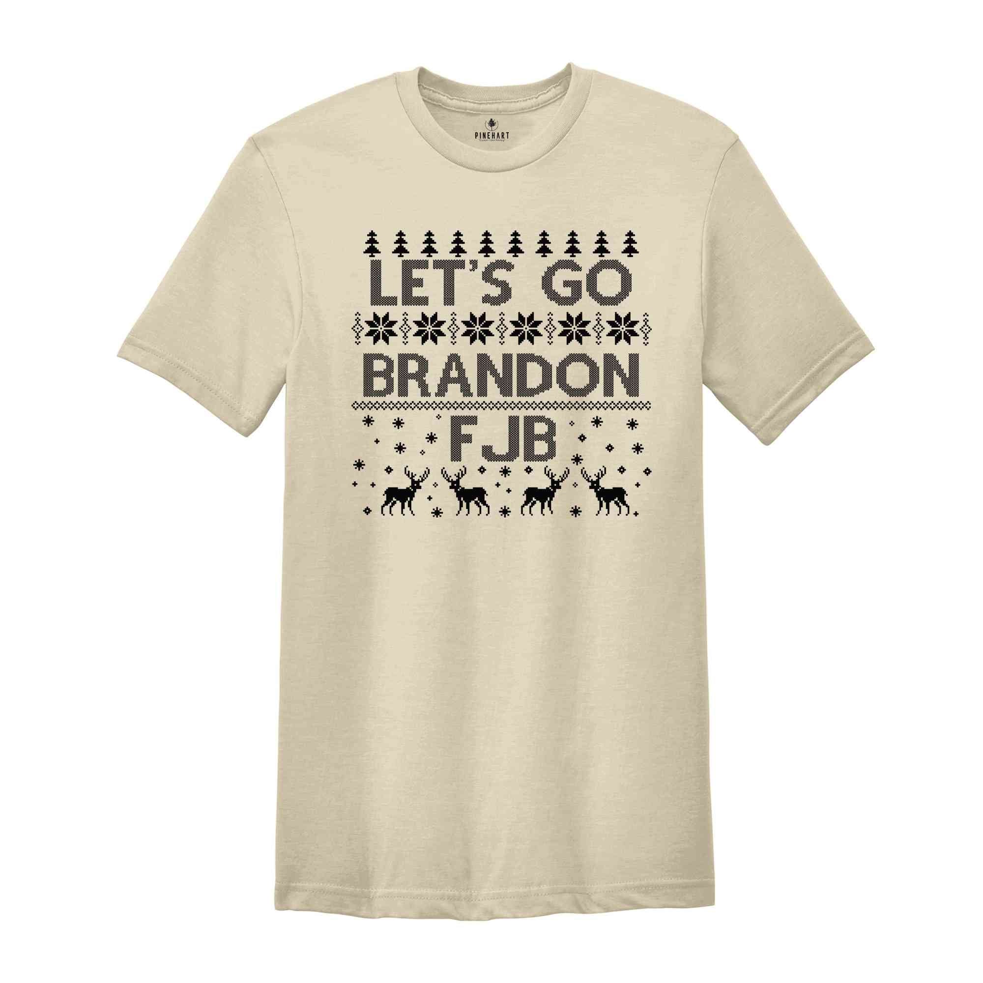 Christmas Shirt, Let's Go Brandon, Republican Shirt, Joe Biden Chant, Republican Gifts, FJB Xmas Shirt, Brandon Knit Shirt