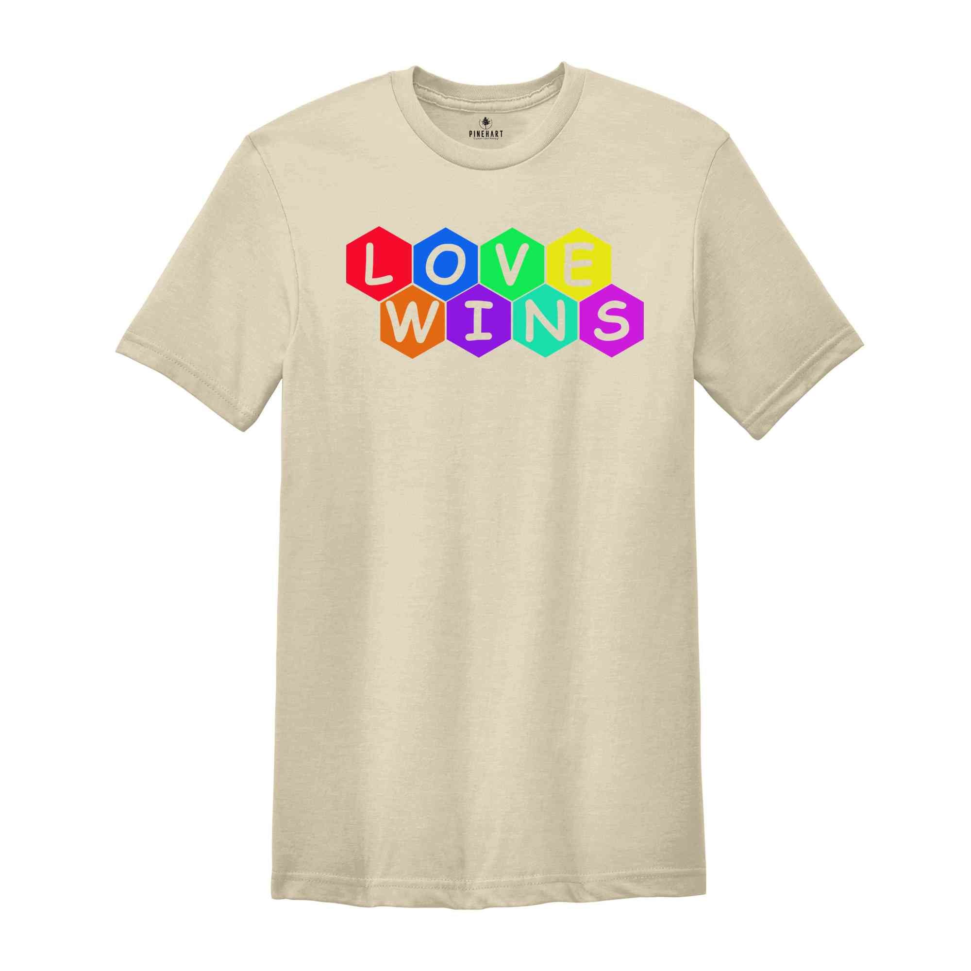 Love Wins Shirt, LGBTQ+ Shirt, Pride Month Shirt, Equal Rights Shirt,Lgbtq Proud Ally, Pride Parade 2024,Equality Tshirt