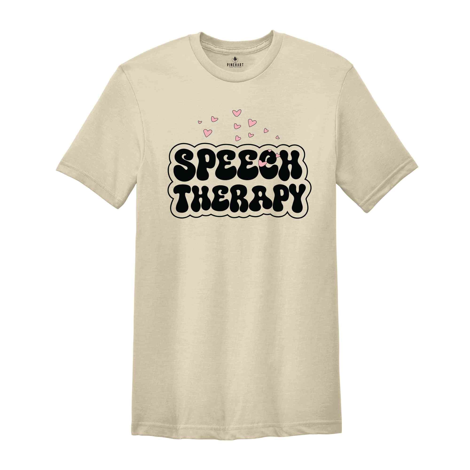 Speech Pathologist Rainbow T-Shirts, Speech Therapy Vneck TShirt, Speech Language Pathologist Gift, Speech Language Therapist Graphic Tees