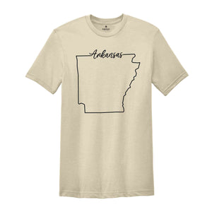 Arkansas State Shirt, The USA State Shirt, Arkansas USA Shirt, Arkansas Map Outline Shirt, US Outline Shirt, United States Shirt