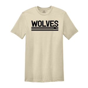 Team Mascot Wolves Shirt, Wolves Team Shirt, Wolves Team Spirit Shirt, Wolves Fan Shirt, School Spirit Shirt, Wolves Mascot Shirt