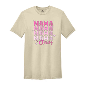 Mama Claus Shirt, Retro Christmas Shirt, Christmas Shirt, Christmas Gift, Mom Shirt, Pink Christmas, Pink Mama Shirt