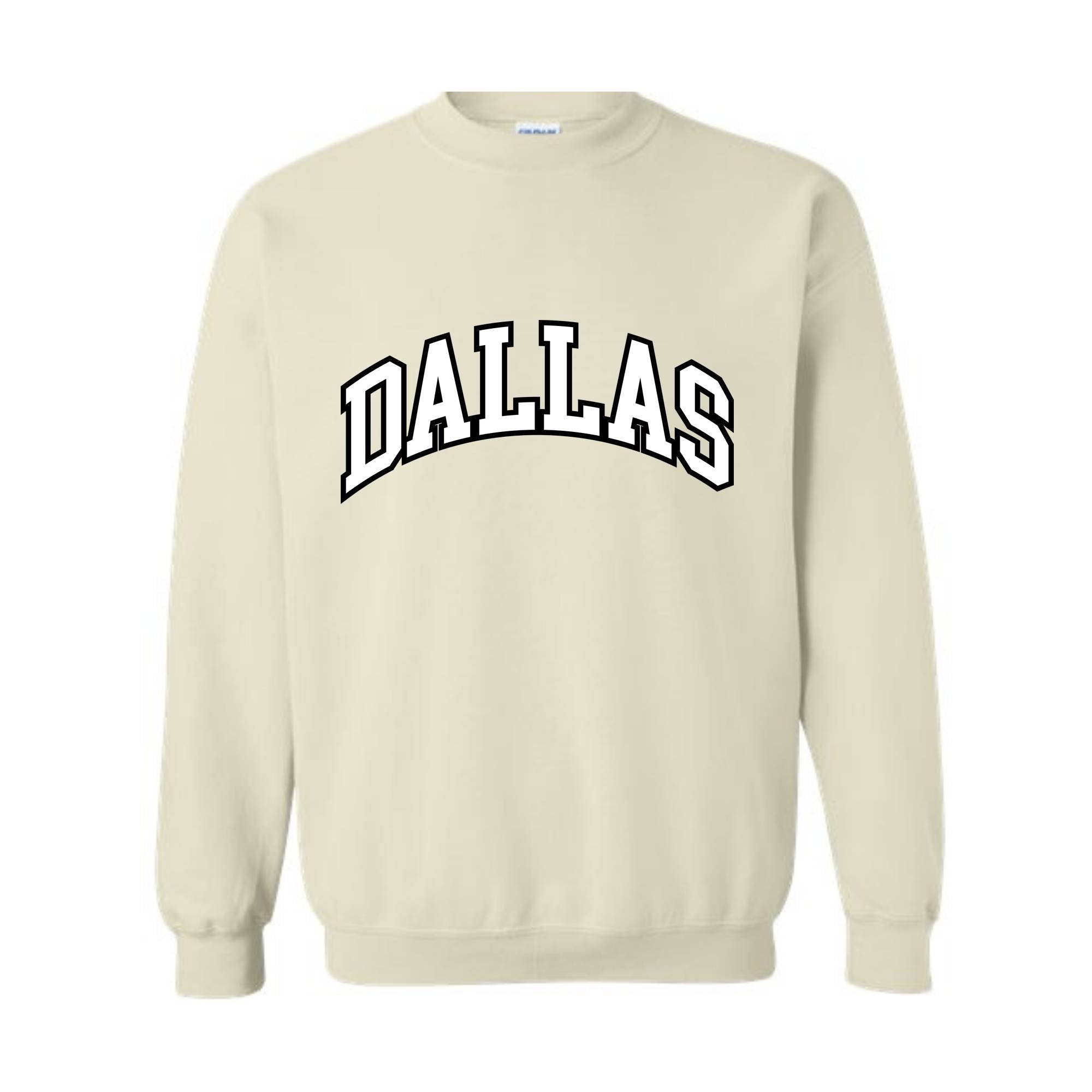 Team Mascot Sweatshirt, Dallas Team Sweatshirt, Dallas Team Spirit Sweatshirt, Dallas Fan Sweatshirt, Dallas School Sweatshirt