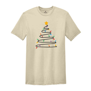 Christmas Light Tree Shirt, Cute Christmas Shirt, Christmas Tree Shirt, Santa Shirt, Light Tree Shirt, Winter Shirt