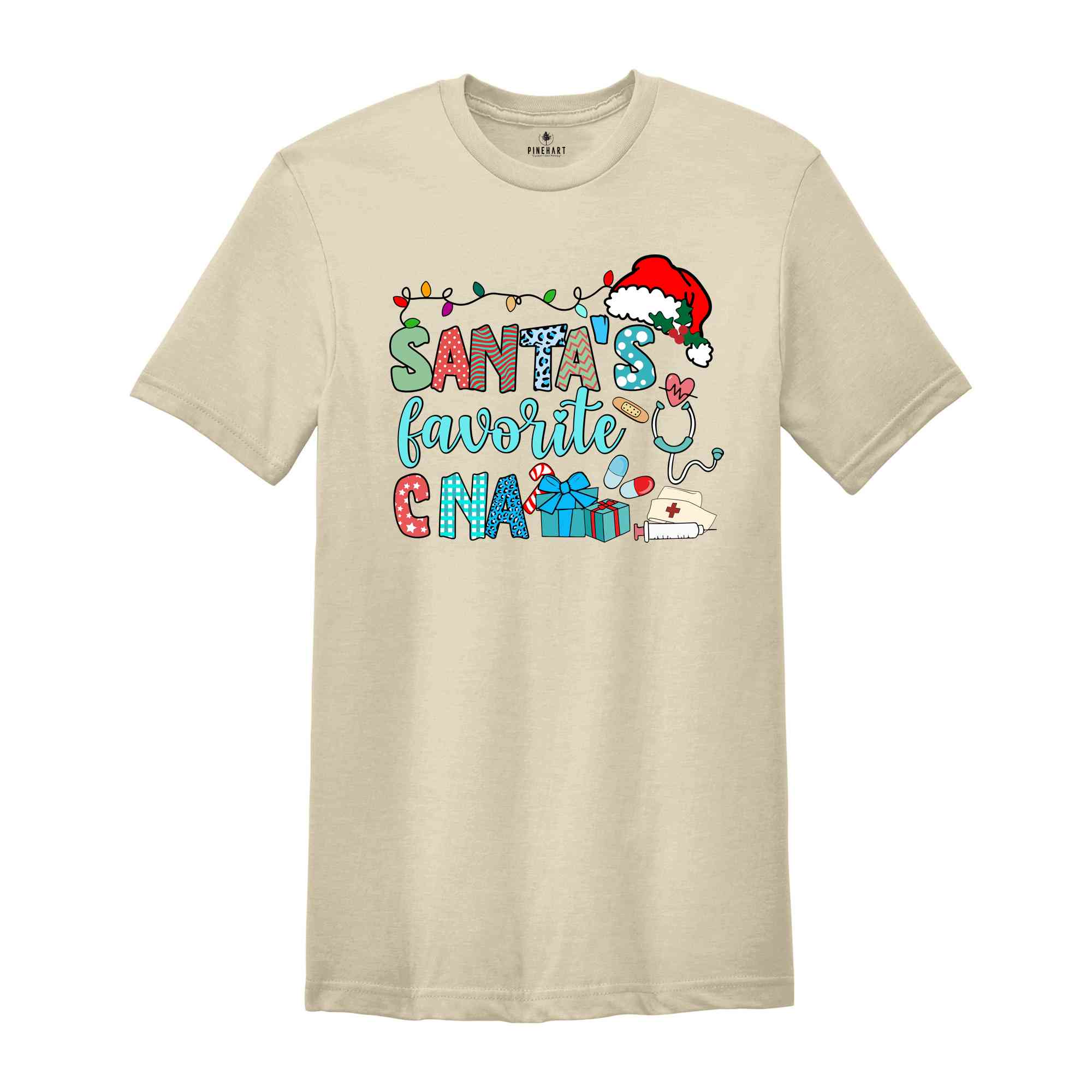 Santa's Favorite CNA Shirt, Nurse Assistant Shirt, Gift for Nurse, CNA Gift, Christmas Gift, Gift for Mom, Nursing Life Shirt