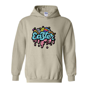 Easter Hoodie, Happy Easter Hoodie, Easter Lover Gift, Cute Easter Hoodie, Easter Bunny Hoodie