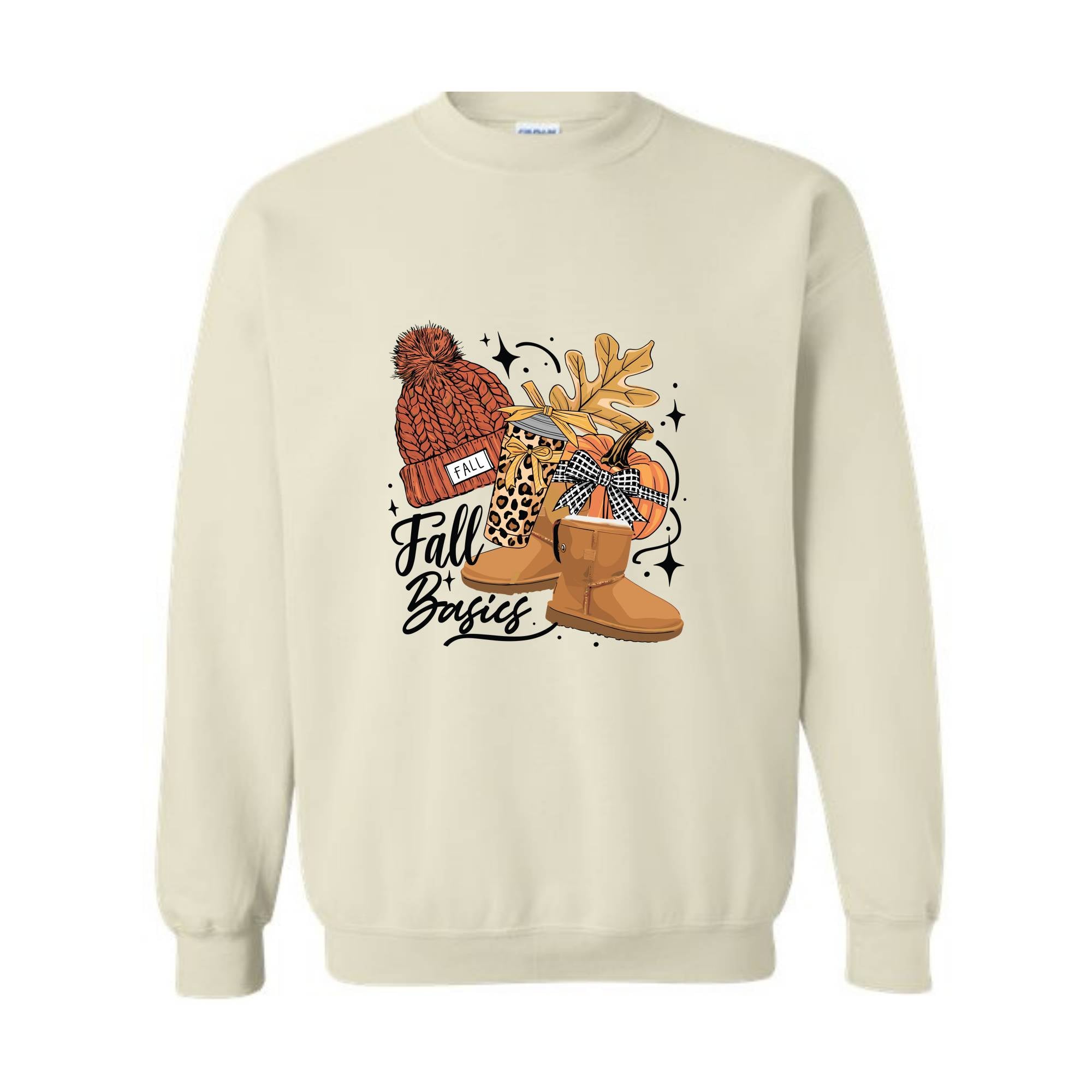 Fall Basics Crewneck Sweatshirt, Coquette Pumpkin Festival Cozy Shirt Sweater, Happy Fall Y’all, Fall Lover Shirt