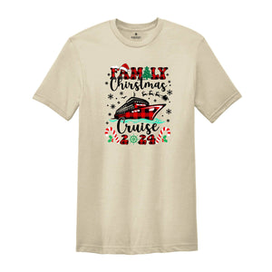 Custom Christmas Cruise 2024 Shirt, Family Christmas Cruise T-Shirt, Cruise Group Shirt, Christmas Family Vacation Shirt