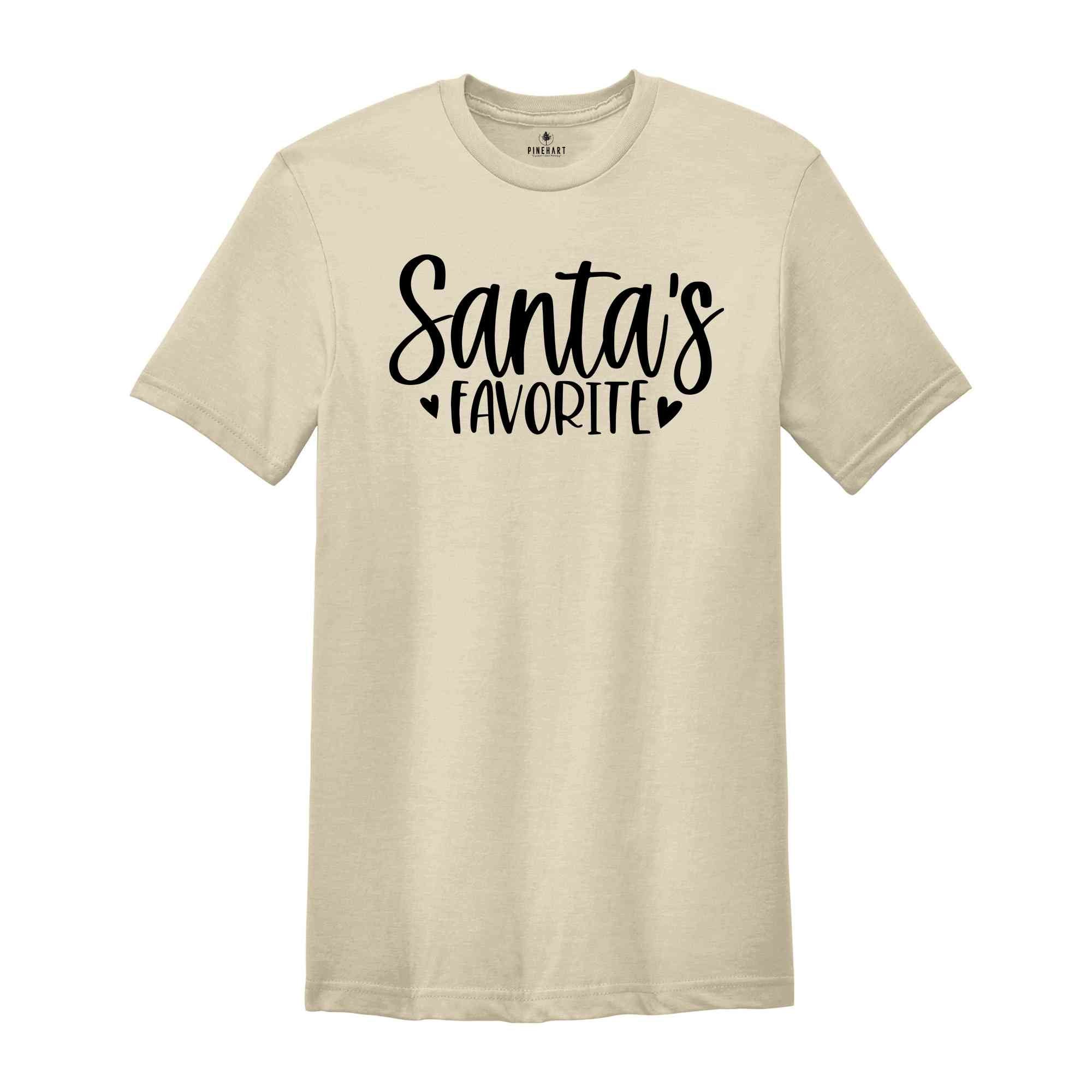 Santa's Favorite Shirt, Christmas Shirt, Christmas Gift, Xmas Party Tee, Santa Tee, Christmas Reunion, Holiday Gift