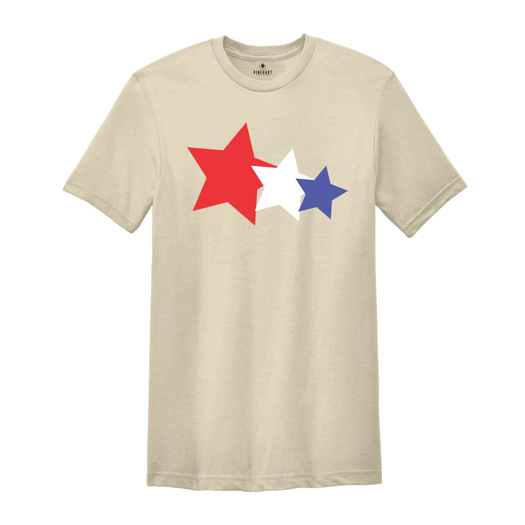 USA Stars Shirt, 4th Of July Shirt, Star Glitter Shirt, Fourth Of July Shirt, Independence Shirt, Patriotic Shirt, USA Shirt, America Shirt