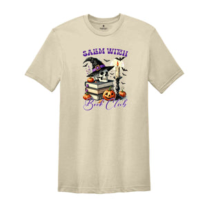 Salem Witch Book Club Shirt, Halloween Shirt, Spooky Pumpkin Shirt, Halloween Party Shirt, Halloween Party