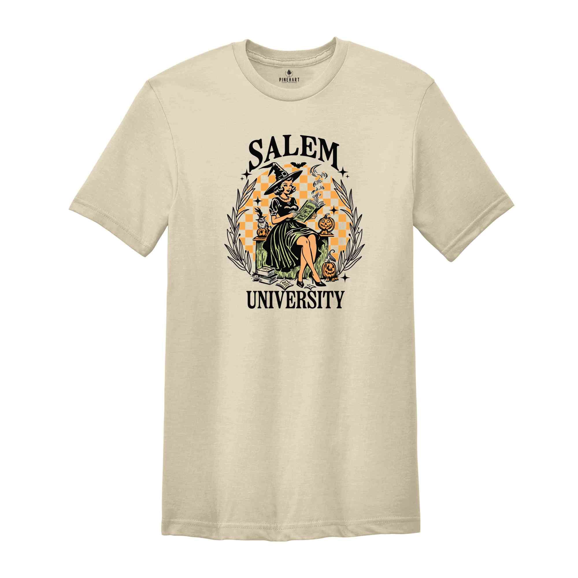 Salem University Shirt, Salem Witch T-Shirt, Halloween Shirt, Halloween Gift, Halloween Costume Tee, Spooky Season