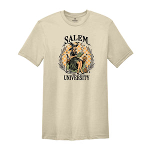 Salem University Shirt, Salem Witch T-Shirt, Halloween Shirt, Halloween Gift, Halloween Costume Tee, Spooky Season