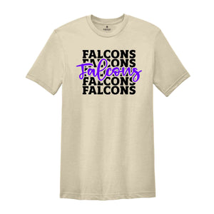 Team Mascot Shirt, Falcons Team Shirt, Falcons Team Spirit Shirt, Falcons Fan Shirt, Falcons School Shirt, Falcons School Spirit