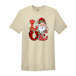 Love Christmas Shirt, Santa Shirt, Cute Santa Shirt, Cute Christmas Shirt, Funny Christmas Shirt, Christmas Party Shirt, Holiday Shirt