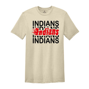 Indians Team Mascot Shirt, Indians Team Shirt, Indians Football Shirt, Indians School Tee, Indians School Spirit Shirt