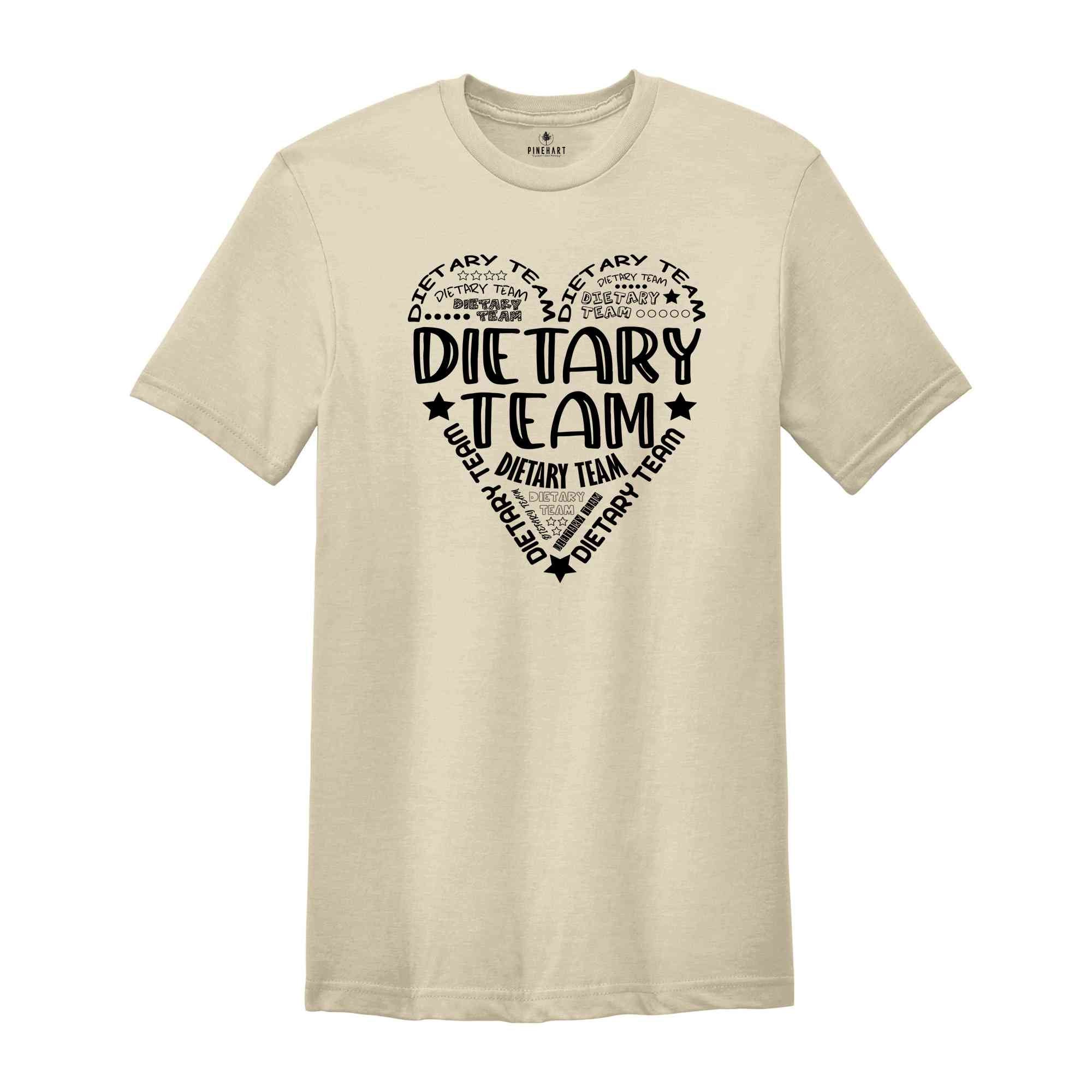 Dietary Team Shirt, Nutritionist Tee, Registered Dietitian Shirt, Future Dietitian Shirt, Dietary Manager Gift, Student Nutritionist Gift,