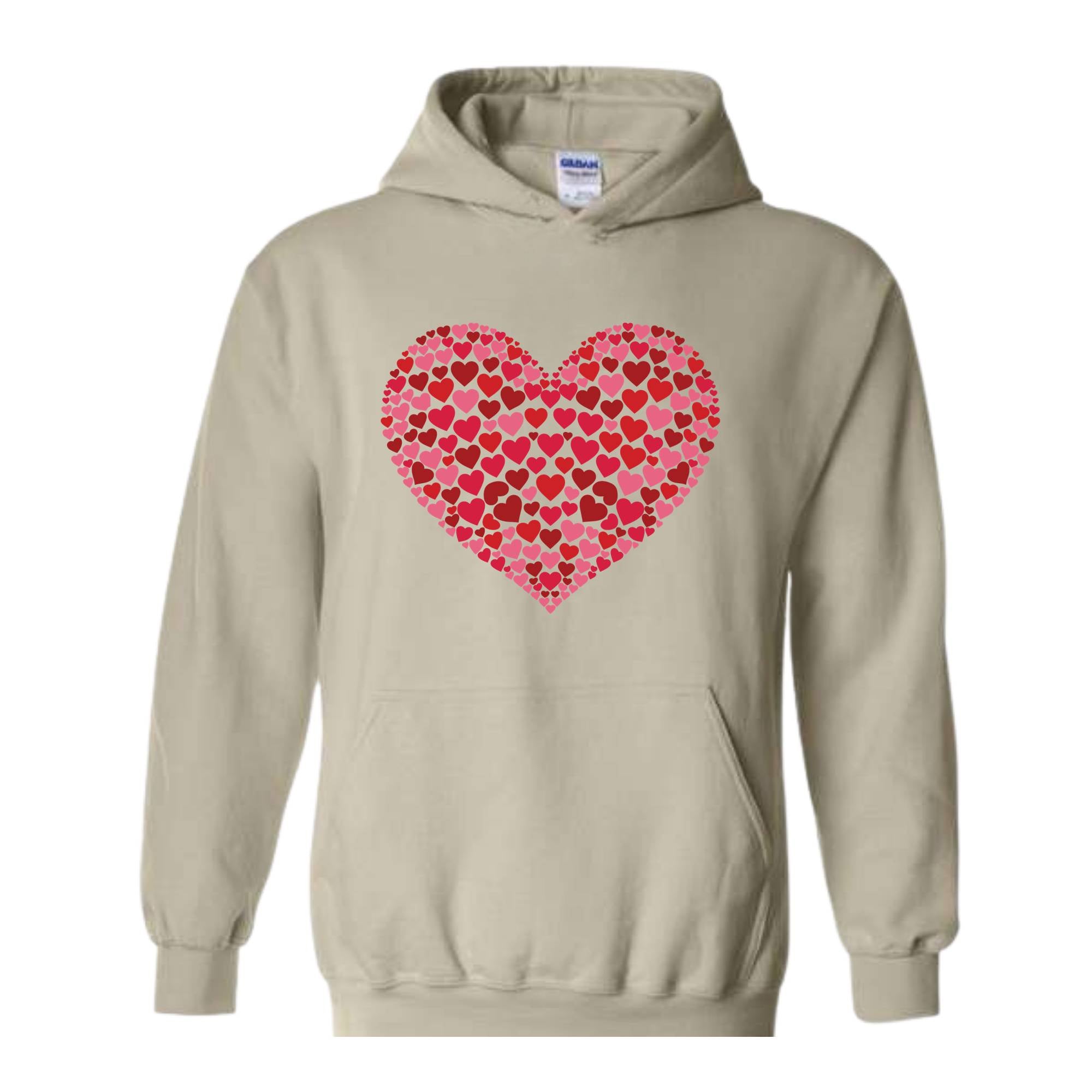 Double Heart Sweatshirt, Women Girl Heart, Gift for Her, Love Tee, Love Sweatshirt, Gift For Mom, Heart Tee, Teacher Gift