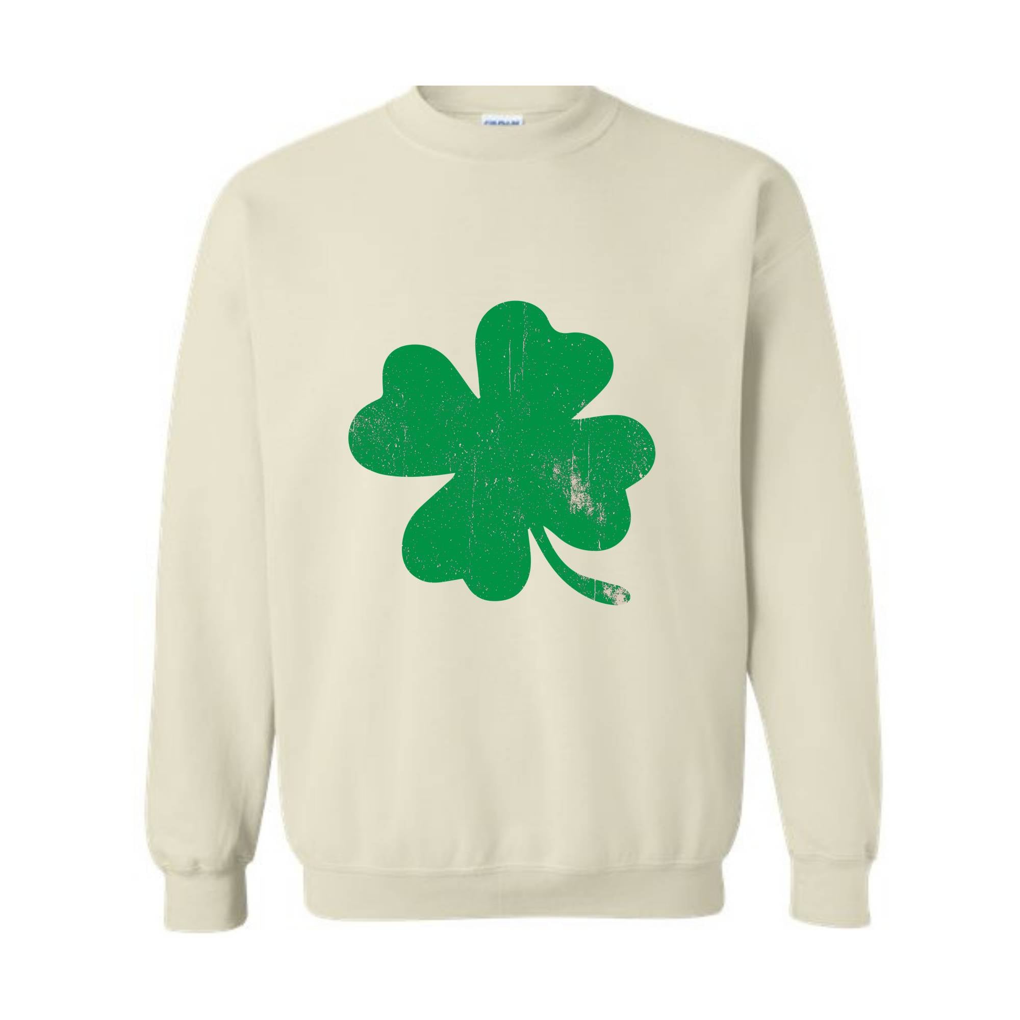 Retro Shamrock Sweatshirt, Clover Sweatshirt, Cute St Patrick’s Day Hoodie, Lucky Hoodie, Irish Hoodie, Four Leaf Clover Hoodie