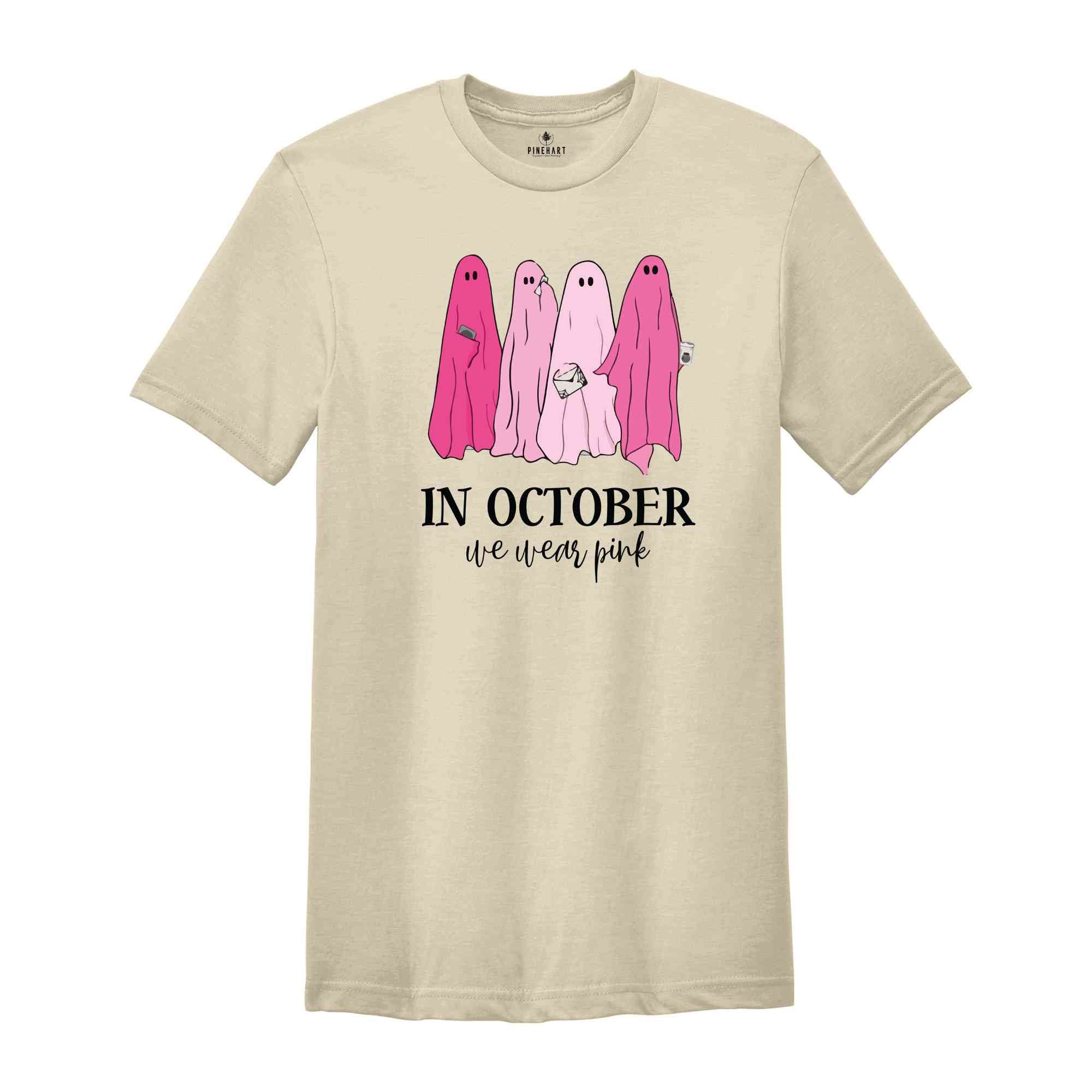 Halloween Mean Girls Shirt, On Wednesday We Wear Pink Ghost Shirt, Mean Girls Ghost Shirt, Pink Ghost Shirt, Mean Girls Halloween