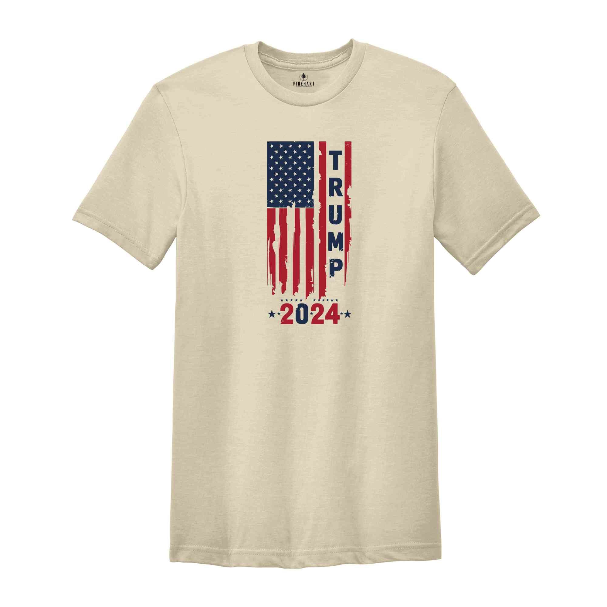 Trump 2024 Flag Shirt, Trump 2024 Shirt, Political Shirt, Republican Shirt, Trump Shirt, Elections Shirt, 2024 Elections Trump Shirt