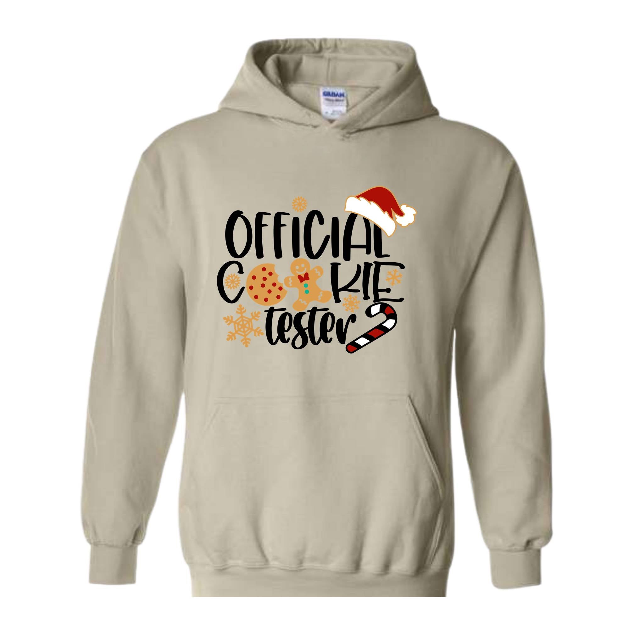 Official Cookie Tester Hoodie, Gingerbread Hoodie, Funny Christmas Hoodie, Official Cookie Baker Hoodie