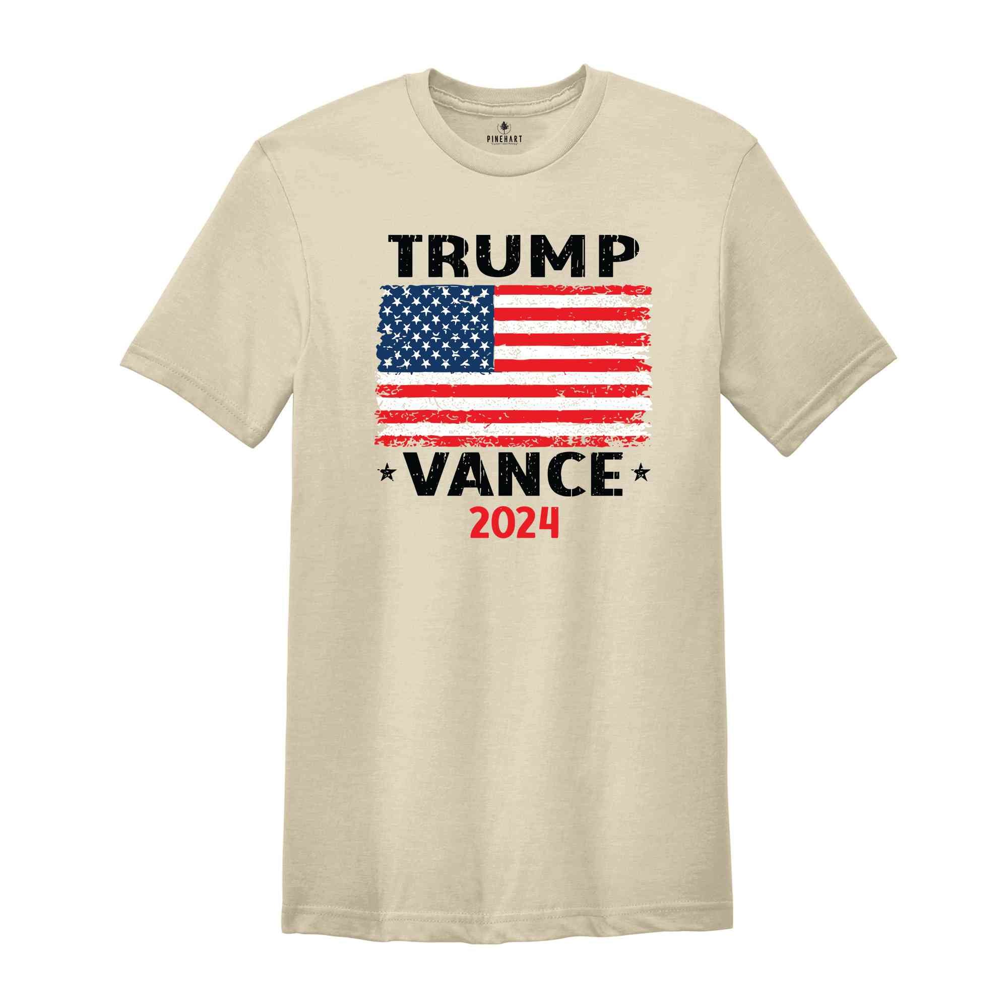 Trump Vance 2024 T-Shirt, Trump Vance Shirt, Donald Trump Shirt, Republican Tee, Trump Vance American Flag shirt