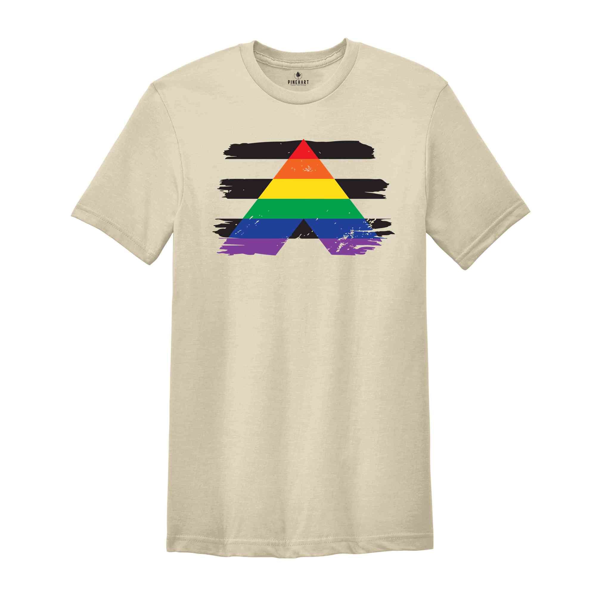 Straight Ally Flag Shirt, Ally Shirt, LGBTQ Ally Shirt, Rainbow Tee, Rainbow Lgbt Shirt, Gay Pride Shirt, LGBTQ Shirt, Rainbow Pride Shirt