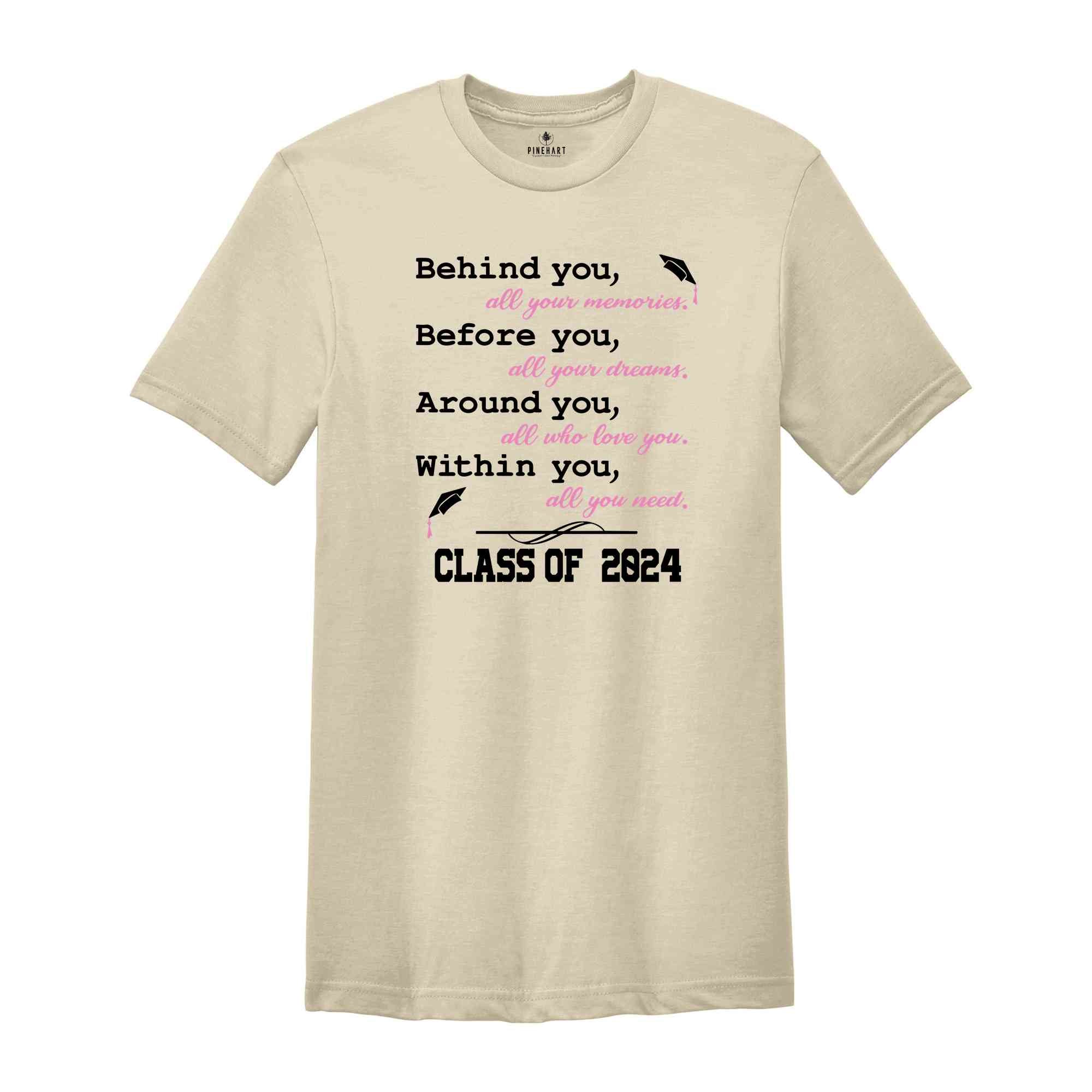 Graduation Saying Class of 2024, Senior 2024 Shirt, Class Of 2024 Shirt, Graduation T-Shirt, Graduation Party, Senior Squad