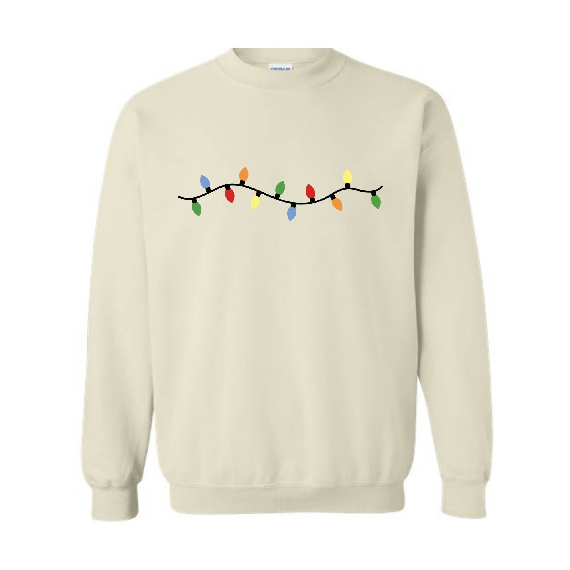 Cute Christmas Lights Sweatshirt, Christmas Sweat, Tis The Season Sweater, Festive Outfit, Christmas Gifts