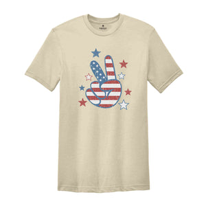 America Peace Sign Shirt, America Peace Shirt, Patriotic Shirt, Republican Shirt, USA Flag Shirt, 4th Of July Shirt, America Freedom Shirt