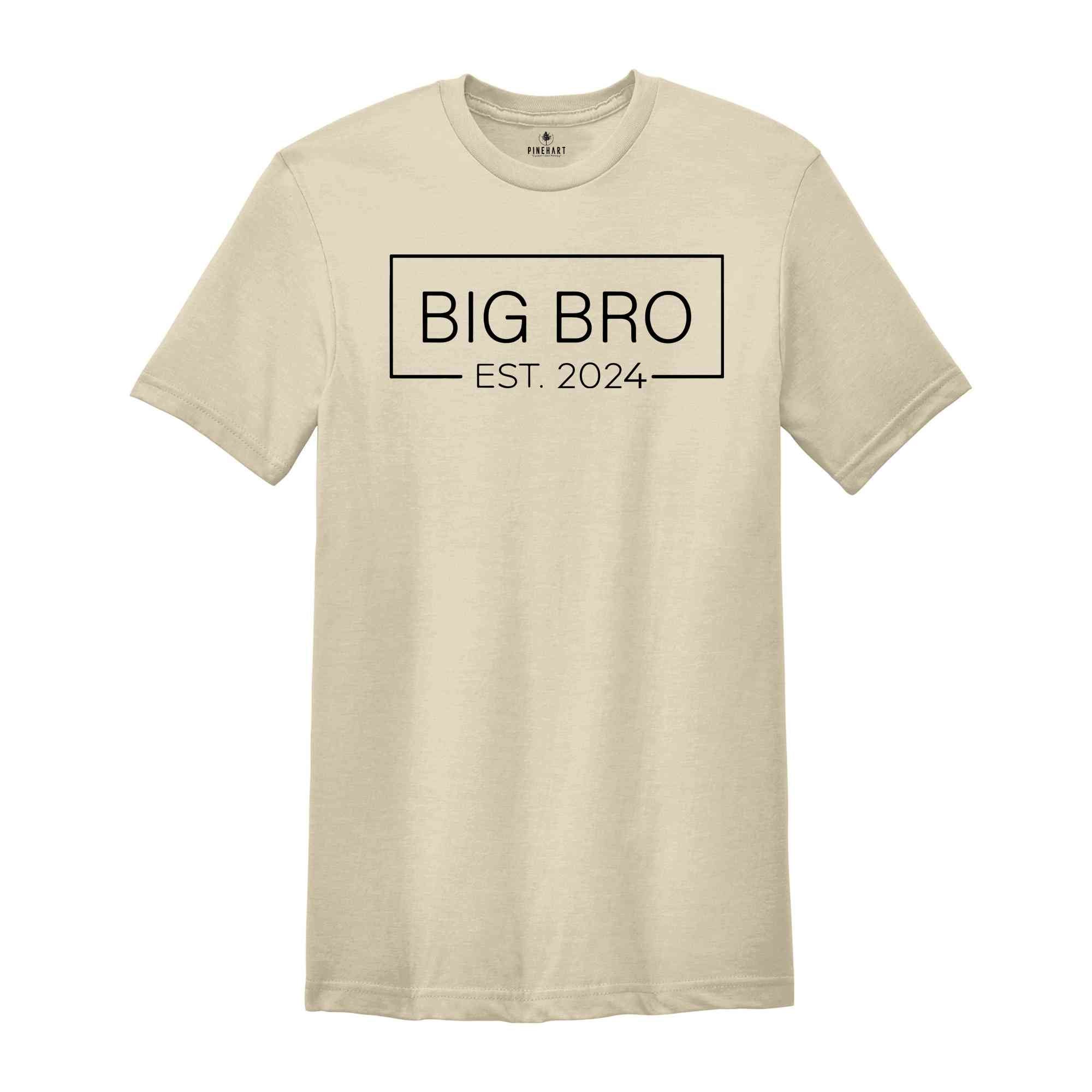 Big Brother Shirt, Big Bro Shirt, Promoted To Big Bro, Big Bro Est 2024, Big Brother Gift, Baby Announcement, Promoted Brother Tee