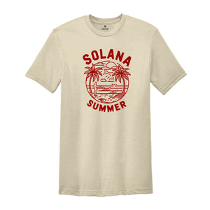 Solana Summer Shirt, Retro Solana Shirt, Vintage Solana Beach Tee, California Vacation Gift, Beach Bum Shirt, 2024 Vacation Trip