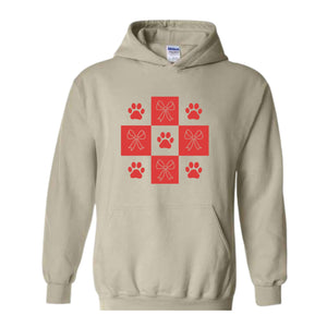 Dog Valentine Heart Sweatshirt, Valentine's Day Dog Hoodie, Pet Lover Gift Hoodie, Heart Paw Hoodie, Cute Dog Hoodie, Valentine's Hoodie