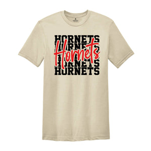 Team Mascot Shirt, Hornets Team Shirt, Hornets Team Spirit Shirt, Hornets Fan Shirt, Hornets School Tee, Hornets School