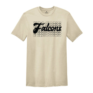 Team Mascot Shirt, Falcons Team Shirt, Falcons Team Spirit Shirt, Falcons Fan Shirt, Falcons School Shirt, Falcons School Spirit