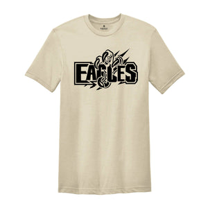 Eagle Mascot T-shirt, Eagles Football Shirt, Eagles Fan Shirt, Eagles School Shirt, Eagles School Spirit, Birthday Gift