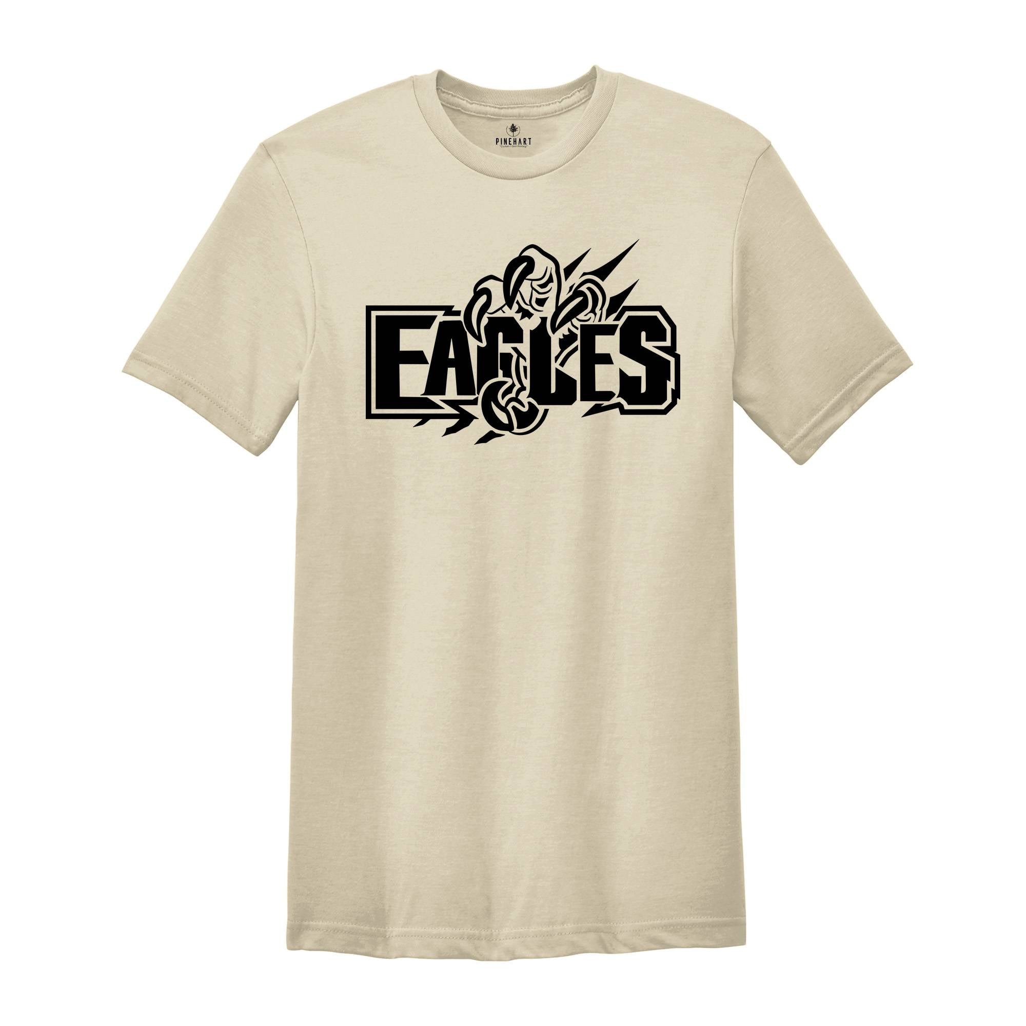 Eagle Mascot T-shirt, Eagles Football Shirt, Eagles Fan Shirt, Eagles School Shirt, Eagles School Spirit, Birthday Gift