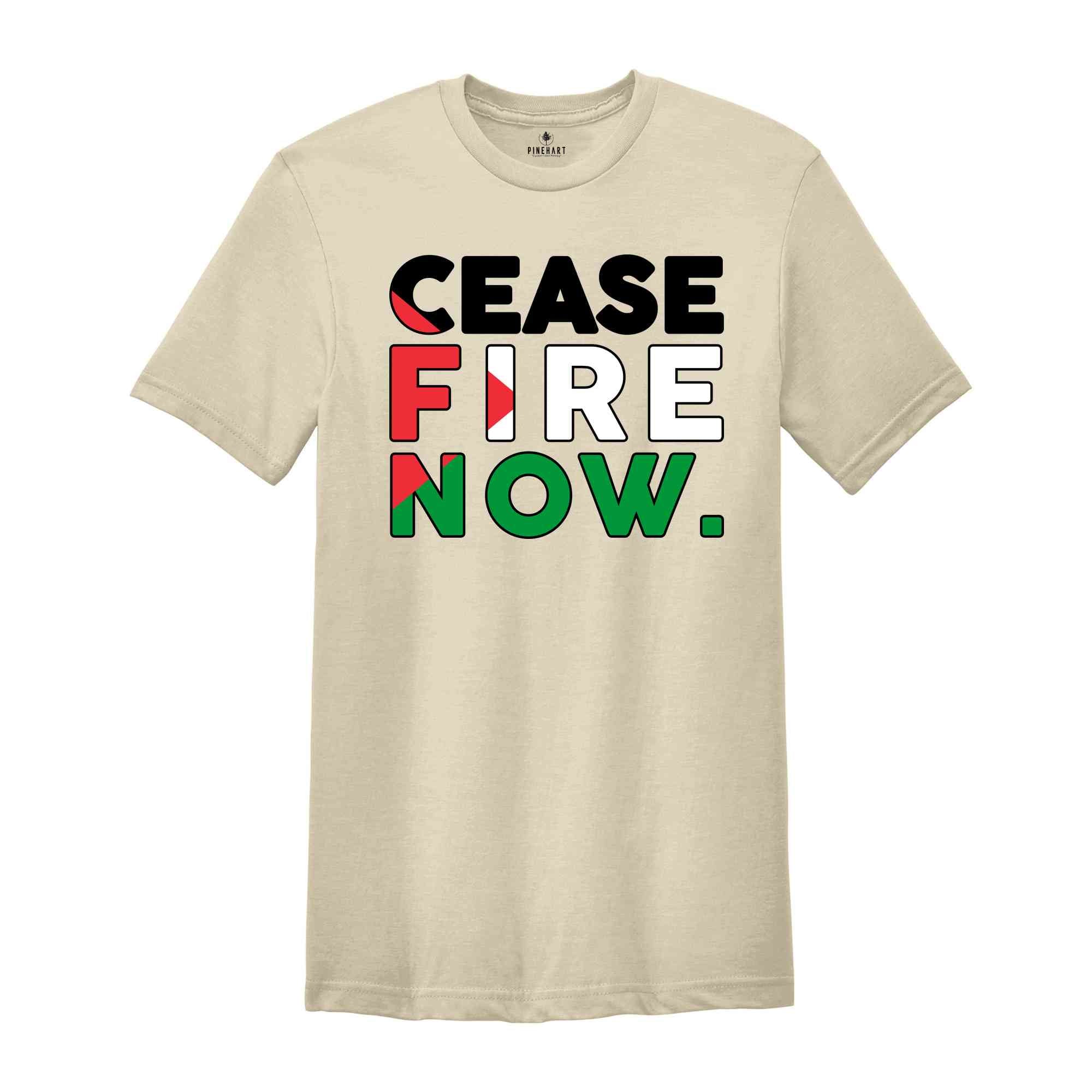 Cease Fire Now Shirt, Free Palestine Shirt, Peace Shirt, Equality Shirt, Activist Shirt, Human Rights Shirt, Social Justice Shirt