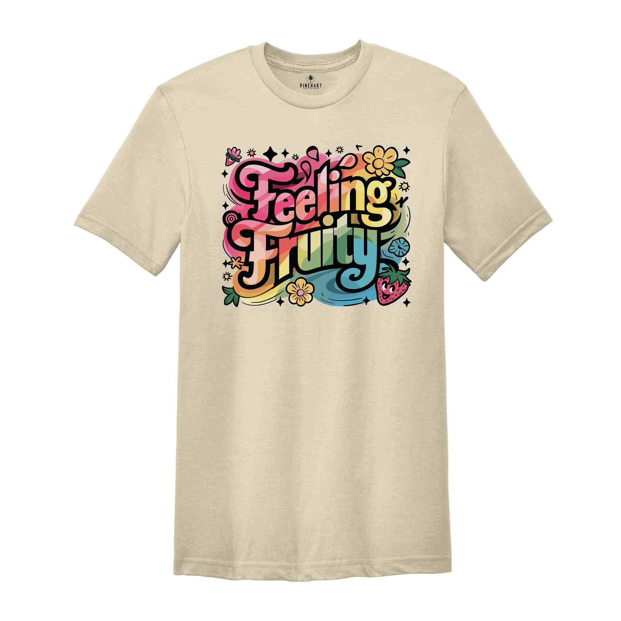 Feeling Fruity Shirt, LGBQT Shirt, Pride Month Shirt, Rainbow Shirt, Retro Frog Shirt, Gay Pride Shirt, Lesbian Pride Shirt